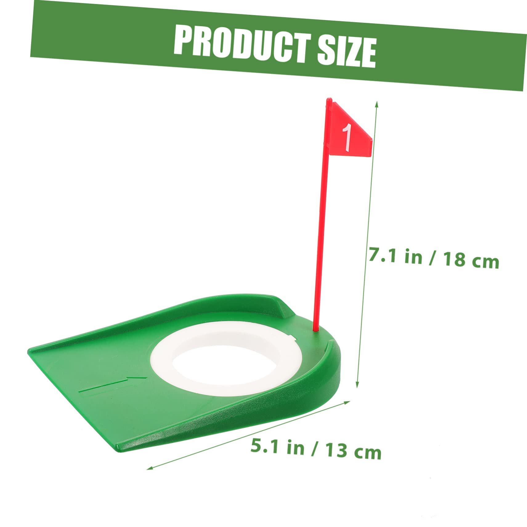 BESPORTBLE Golf Hole Cup Cover 3-Piece Putter Cup Set Plastic Putting Green Hole Training Aid for Golfs