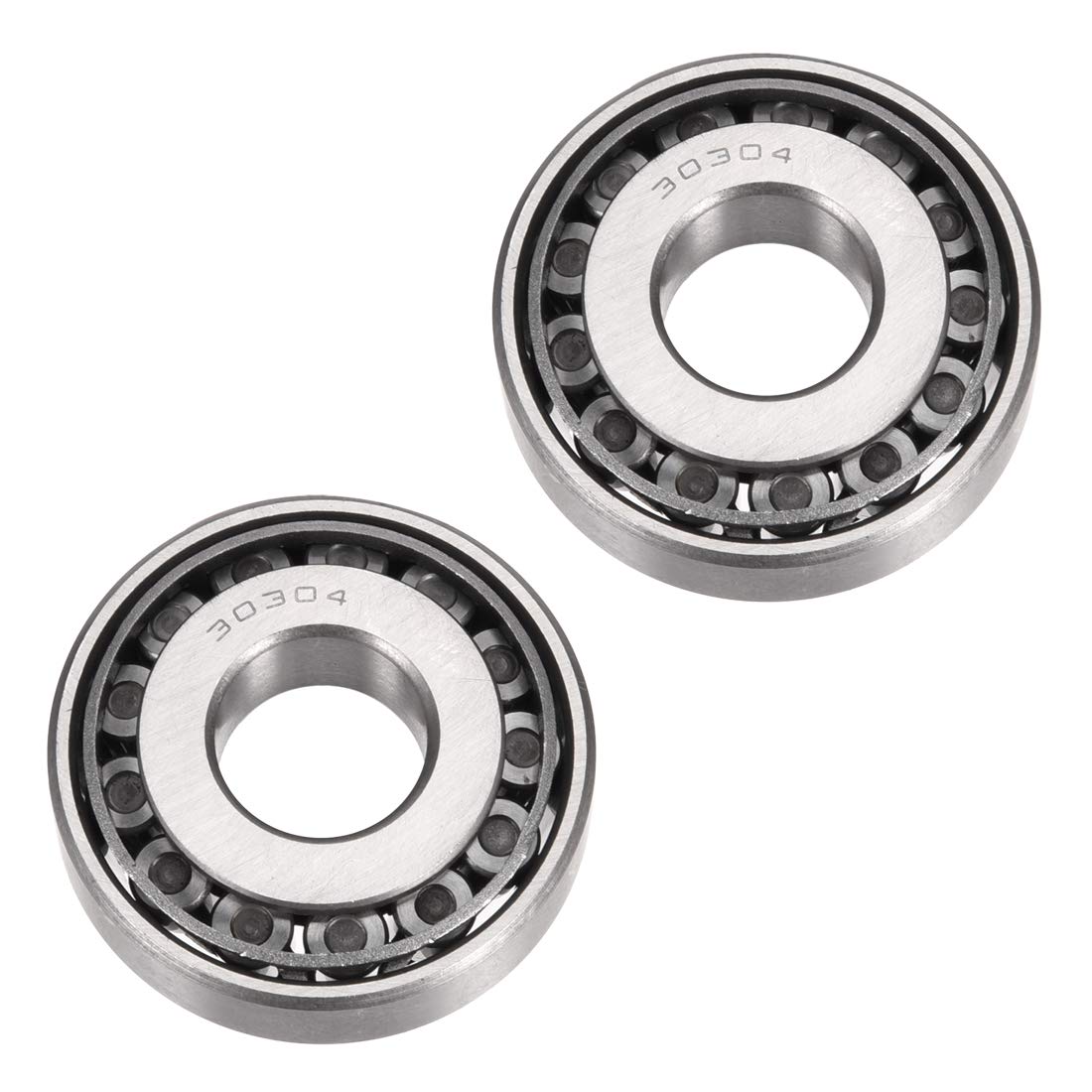 sourcing map Roulement Conique Roulement à Rouleaux Cône 30304 Set Alésage 20mm 52mm OD 15mm épais 2pc