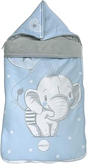 Saco POLAR Cuco Capucha ELEFANTINO AZUL