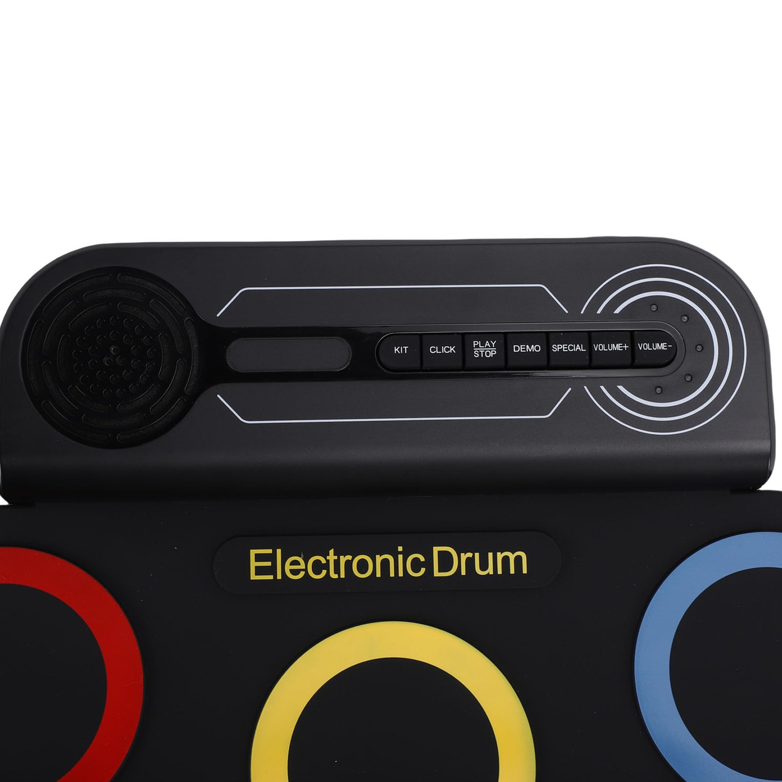 Tissting Batería Electrónica Plegable 7 Pads Con Parlante - Regalo Infantil Portátil Recargable Para Fiestas Y Clases De Música
