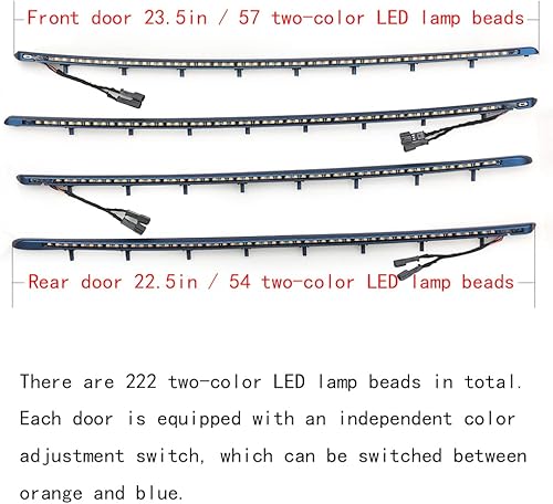 Miniatura 4 de Accesorios de tira de luz ambiental para puerta interior de automóvil, accesorios para BMW Serie 3 F30 F31 320i 328i 330i 335i 340i puerta de dos