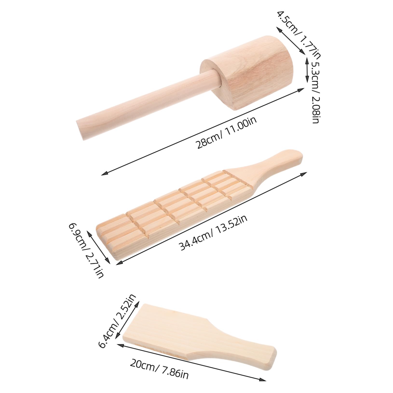 TEHAUX 3pièces Kit Outils de Modelage pour Garçon Fille Outils de Poterie Bois Brut Spatule à Modeler Argile pour Loisirs Créatifs et Fabrication de Figurines Céramique