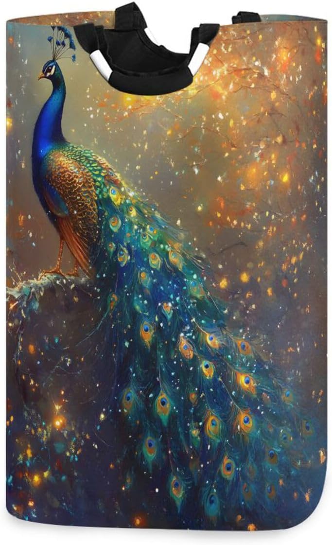 senya Large Laundry Basket, USA Flag Camouflage Vintage Laundry Hamper Foldable Clothes Bag with Handle Foldable Washing Bin