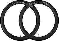 Vista 21 de Paquete de 2 tubos interiores de motocicleta de 2.50/2.75-17 pulgadas (70/100-17), compatibles con Honda, Coolster, TaoTao, 110cc, 125cc y 140cc