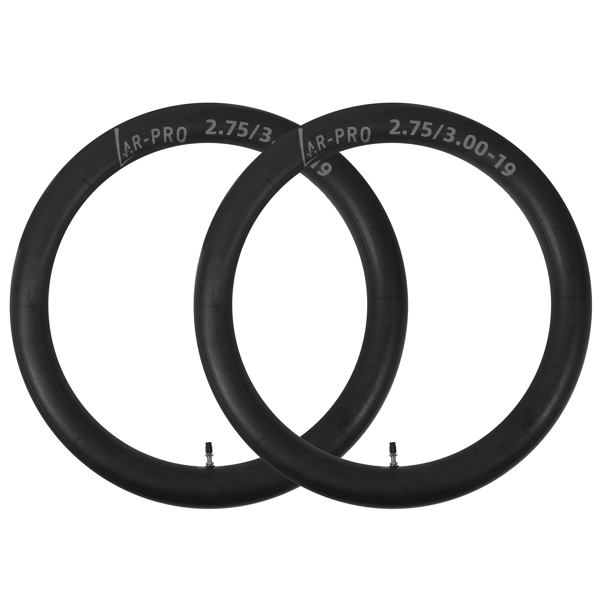 AR-PRO 2-Pack 2.50/3.00-18 Heavy-Duty Motorcycle Inner Tubes, 3mm Butyl Rubber with TR4 Valve Stem, Fits 80/90-18 80/100-18 90/90-18 Tires for Dirt Bike, Enduro, Dual Sport &amp; Off-Road