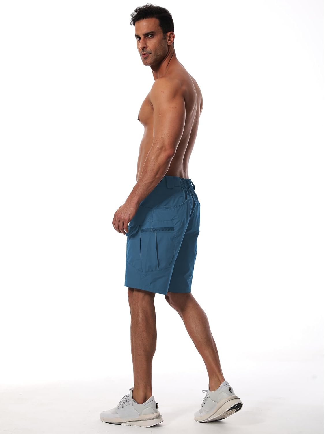 AUTIWITUA Men's Hiking Cargo Shorts Quick Dry 9" Lightweight Tactical Work Shorts with Pockets(No Belt) - Image 6