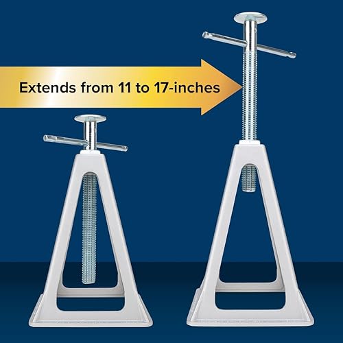 Miniatura 4 de Soporte de aluminio para gato estabilizador Camco Olympian RV Paquete de 4