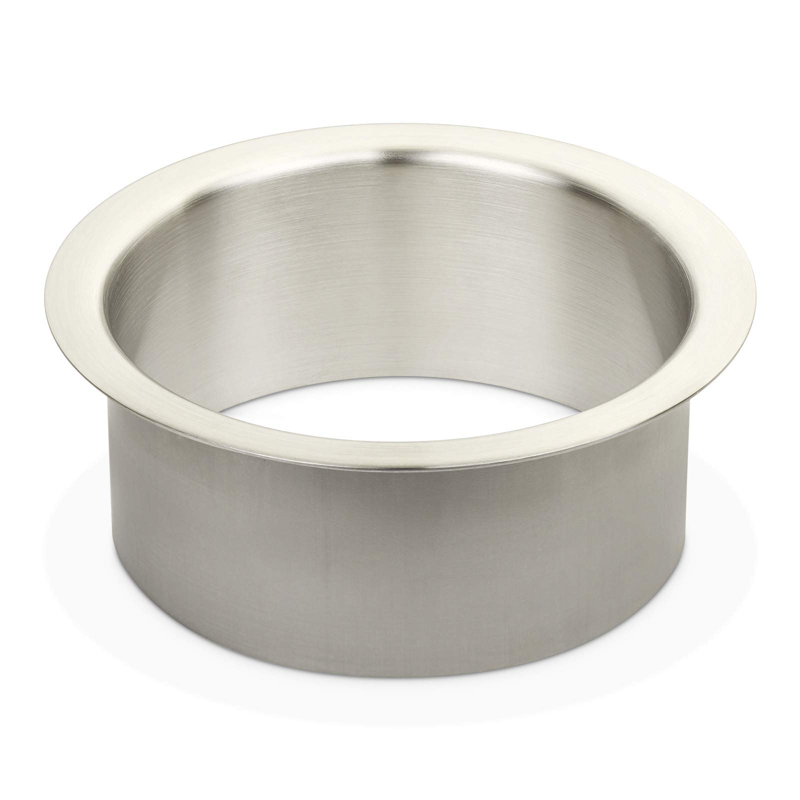 SOTECH Anello per Foro Cernita per Sbarazzo Rifiuti Anello passante per rifiuti di accesso acciaio inossidabile finemente spazzolato Ø 180 mm altezza 70mm