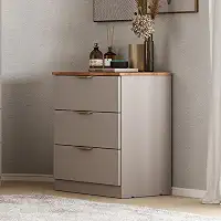 Cômoda Milan 3 Gavetas Carraro Avelã