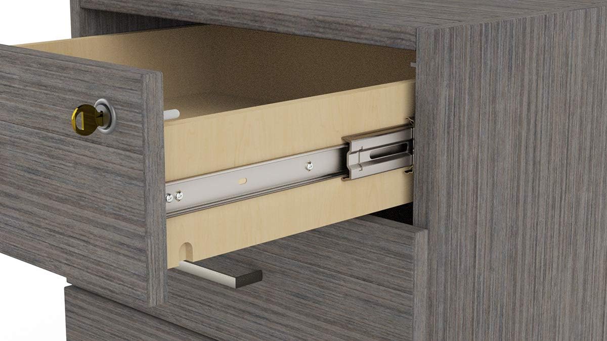 Single Pedestal Desk, 24"x60" Light