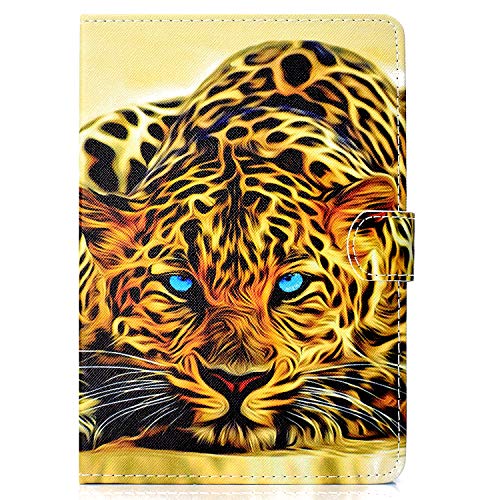 Universal Folio Case For 7 Inch Tablet, Cookk Pu Leather Multi-Angle Stand Magnetic Cover With Card Holder For 6.5" To 7.5" Tablet, Ect, Lion #TOP1