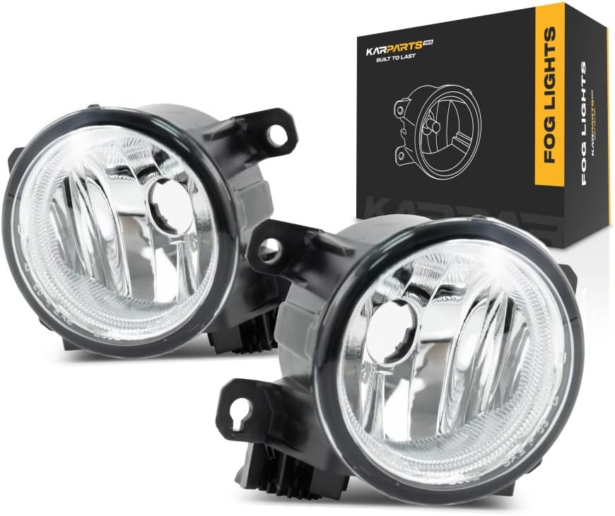 For Honda Fit 2015 2016 2017 Fog Light Driver and Passenger Side | Pair | Replacement For HO2592136, HO2593136 | 33951-TY0-305, 33950T6ZA01, 33901-TY0-305, 33900T6ZA01