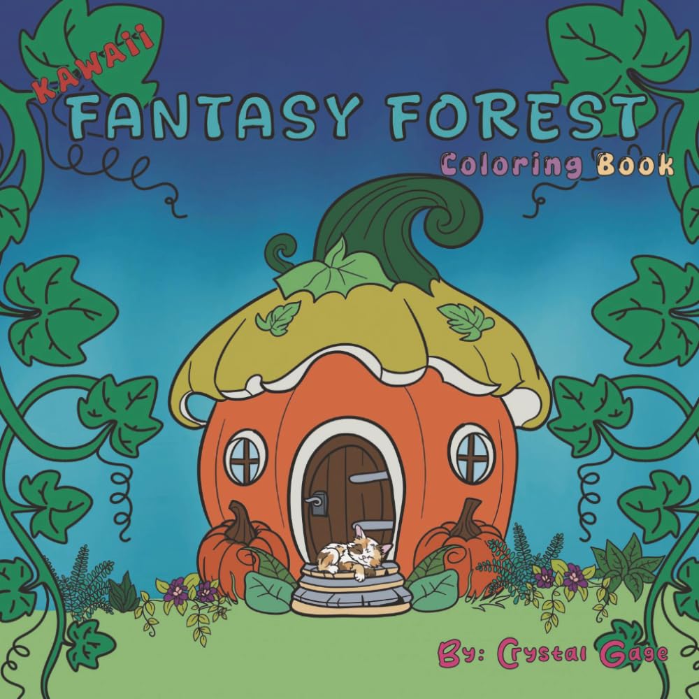 Kawaii Fantasy Forest: A Coloring Adventure (Kawaii Adventures Coloring Collection)