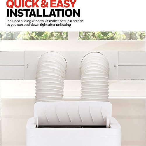Miniatura 8 de Honeywell Manguera dual HW4CEDAWW0 14500 BTU aire acondicionado portátil con deshumidificador y ventilador color blanco