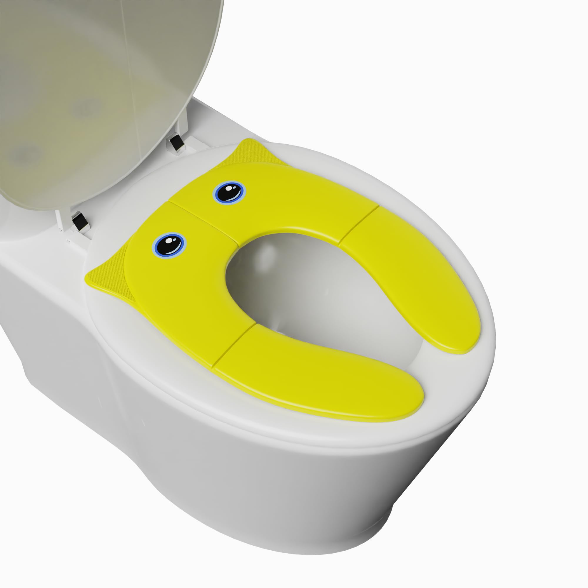 TECHHARK® Baby Potty Training Toilet Seat for Boys And Girls Kids, Non-Slip with Splash Guard, Fits Round & Oval Toilets, (TRAVEL YELLOW) (B0CMTGQX51) Amazon Price History, Amazon Price Tracker