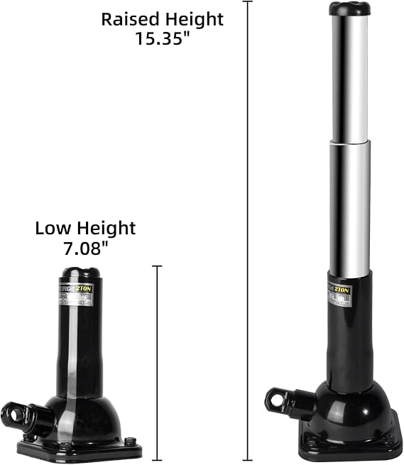 Car Jack 2 Ton Screw Jack and Jack Stand in One, 4000 lb Capacity, Off-Road/Overlanding Use (7.08 - 15.35) tire Jack fit Ford F150 Chevy Silverado Doge Ram Toyota Land Cruiser Prado (107B)