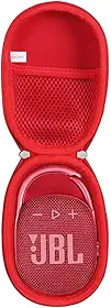 Anleo Estojo rígido de viagem para JBL Clip 5 / Clip 4 - Mini alto-falante Bluetooth portátil (vermelho)