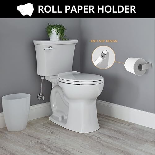 Miniatura 4 de Fapully Juego de accesorios de baño de 16 pulgadas accesorios cromados para montaje en pared juego de toallas de acero inoxidable accesorios para 4