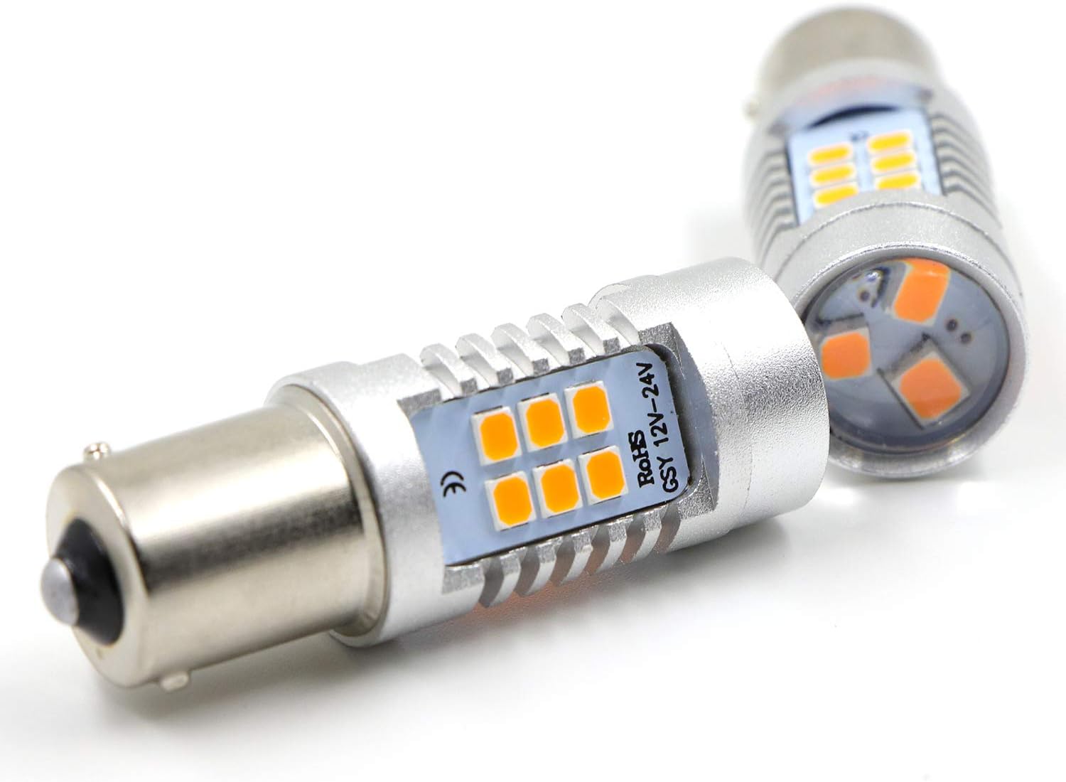 1157 BAY15D 1016 1034 1178A 1196 2057 Brake Tail Light Bulbs 21 SMD Extremely Bright Red LED Bulb 2835 Chips Sider Marker Light Bulbs Lamp (Set of 2）