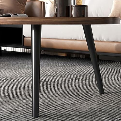 Craftthink Coffee Table, Modern Small Coffee Table With 3 Legs, Wooden Cocktail Table Farmhouse Retro Accent Center Table Side End Table For Living Room Easy Assembly, Brown 15" H X 31.5" L X 21.5" W #TOP5