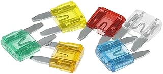 30pcs Standard Mini Micro 32V Auto Blade Fuse for Car 5 10 15 20 25 30 AMP 5pcs Auto Fuse Auto Fuse White Yellow Red Blue (Color : Mini)