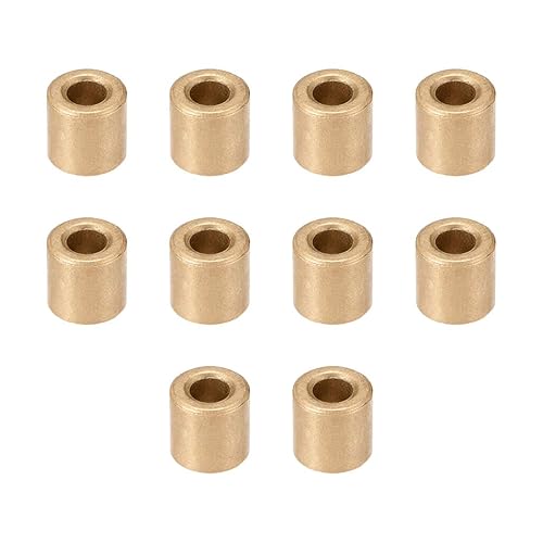 Miniatura 16 de uxcell Manguito de rodamiento 0.315 in Diámetro x 0.472 in OD x 0.394 in Longitud Bujes de Bronce Sinterizado Autolubricantes 10pcs