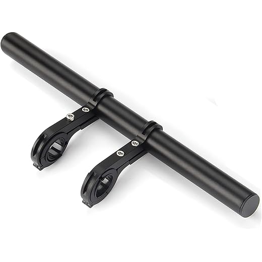 Bike Bicycle Double Handlebar Extender Extension,11.8"(30 cm) Aluminum alloy Super Long Bracket Accessories，For Bike Mounts,Extender Bars, Headlights,Light Lamp,Phone Mount,For 31.8mm/25.4mm caliber