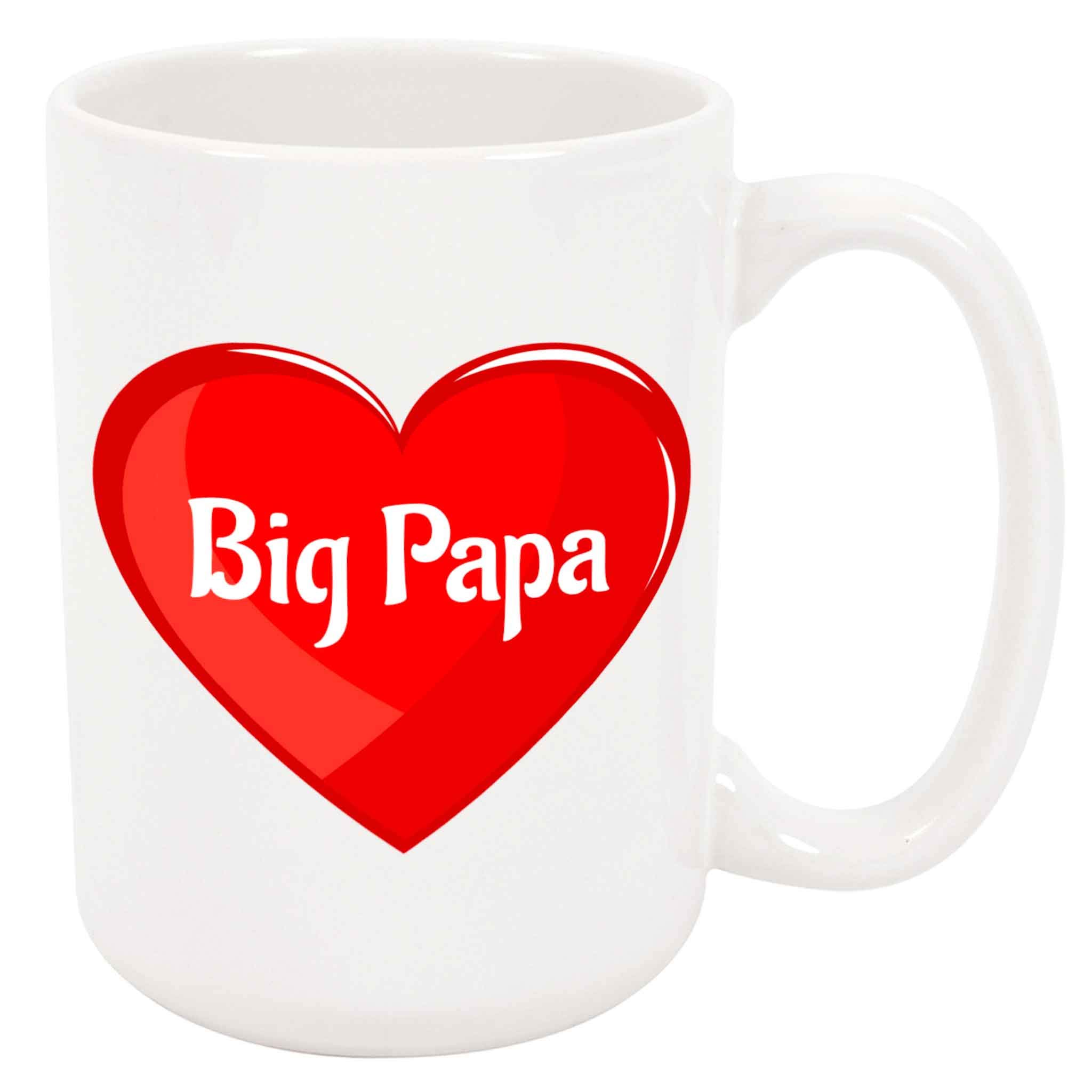 Becher Big Papa Heart Kaffeebecher Zuhause 2 Stück