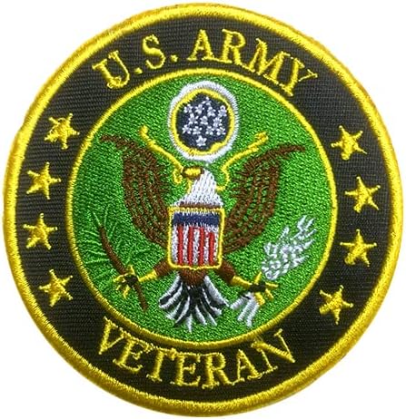 Tactical Military Velcro Patch black US army Veteran patch