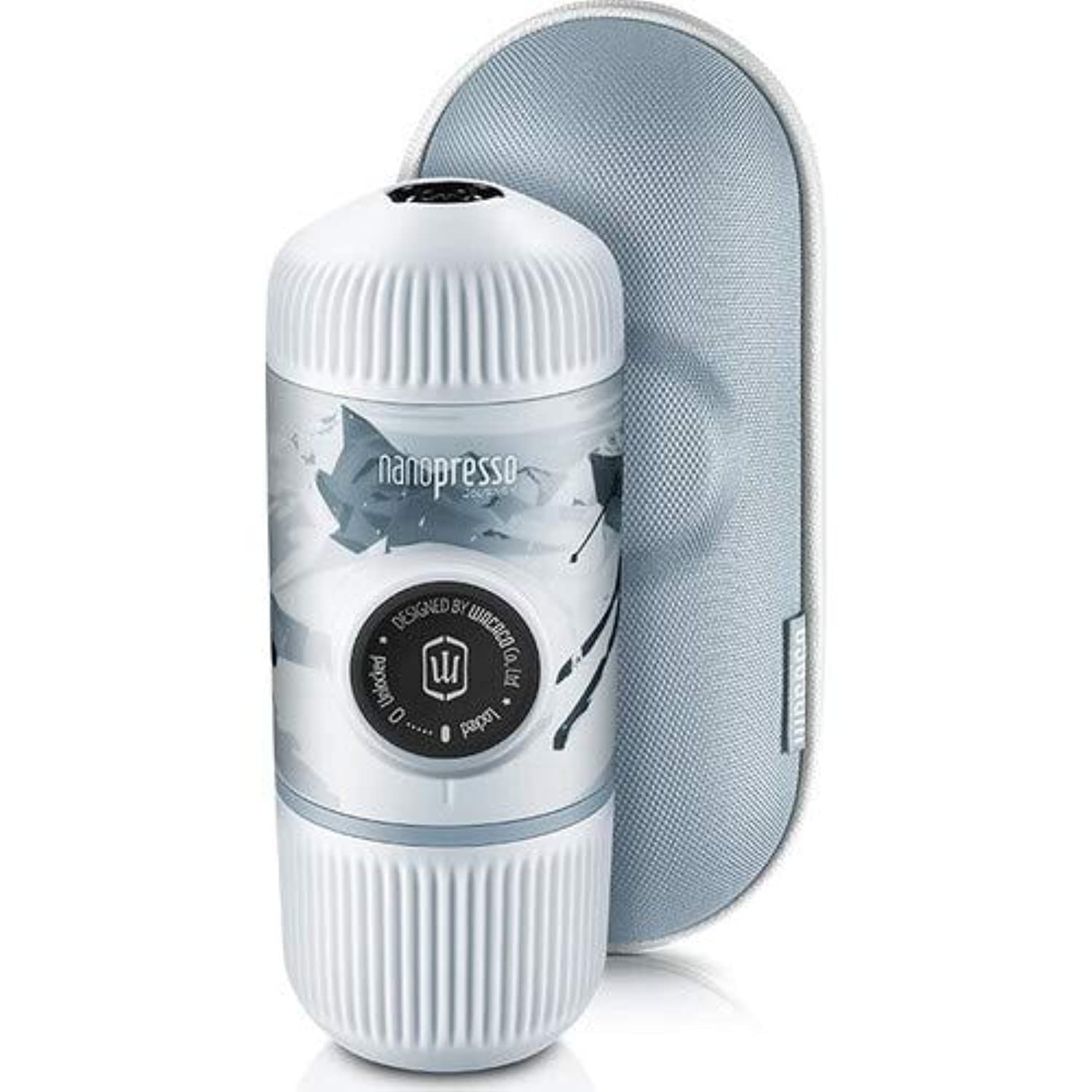 Wacaco Nanopresso Portable Espresso Maker bundled with Protective Case, Upgrade Version of Minipresso, 18 Bar Pressure, Extra Small Travel Coffee Maker, Manually Operated,Compatible with Ground Coffee