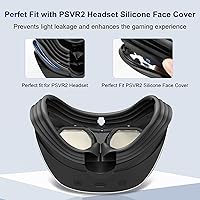 Vista 5 de Interfaz facial magnética para PSVR 2 de liberación rápida cubierta de cara soporte de carcasa para gafas PS VR2 accesorios antiarañazos