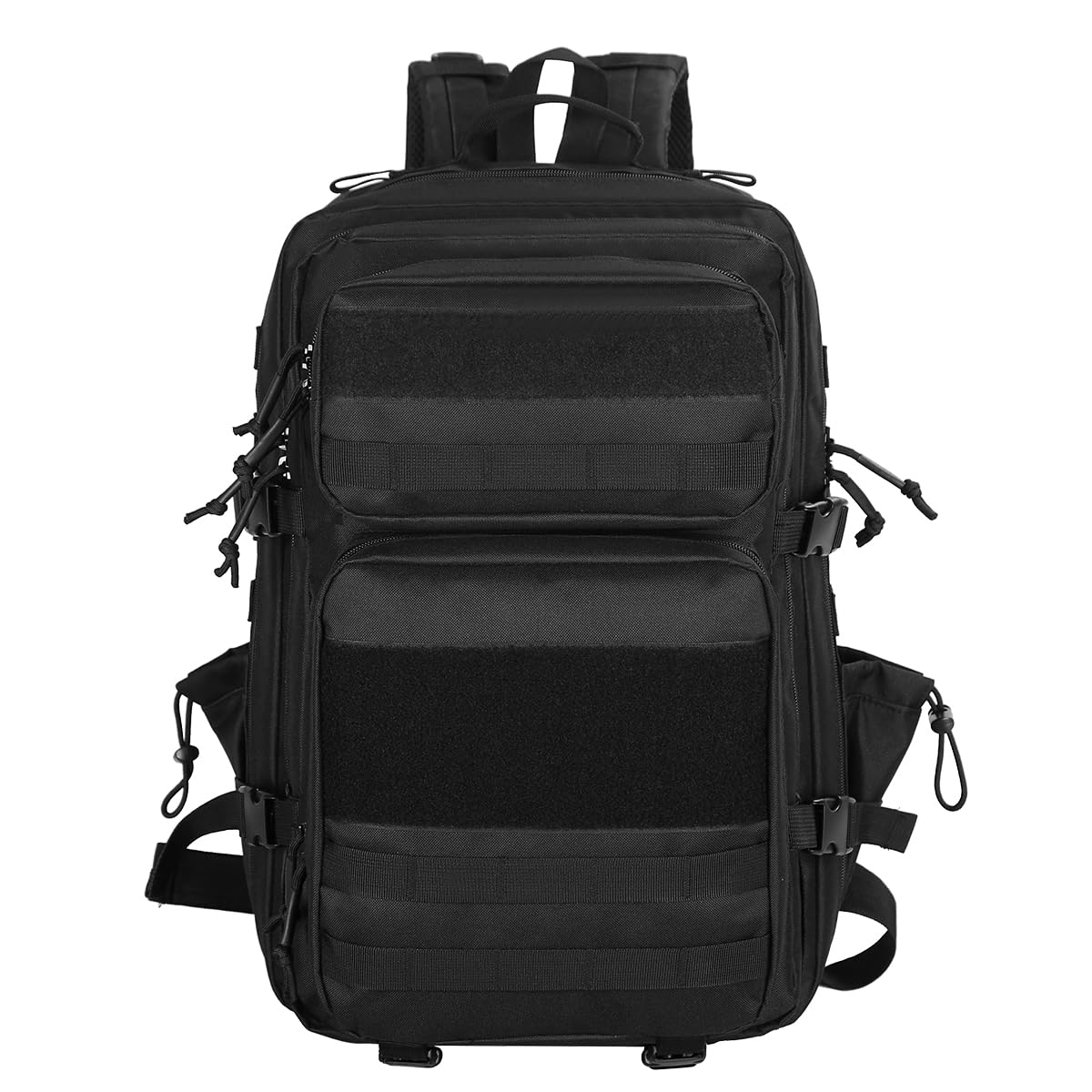 HUNTVP 50L Zaino Militare con Scomparto per Scarpe Zaino Tattico Molle Impermeabile per Sport Escursionismo Campeggio, nero