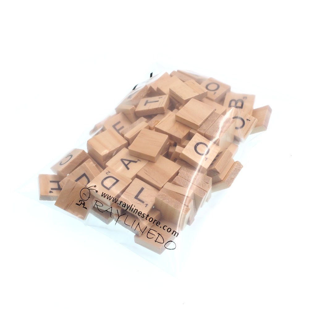 Wood Alphabet Tiles .75 60/Pkg Uppercase