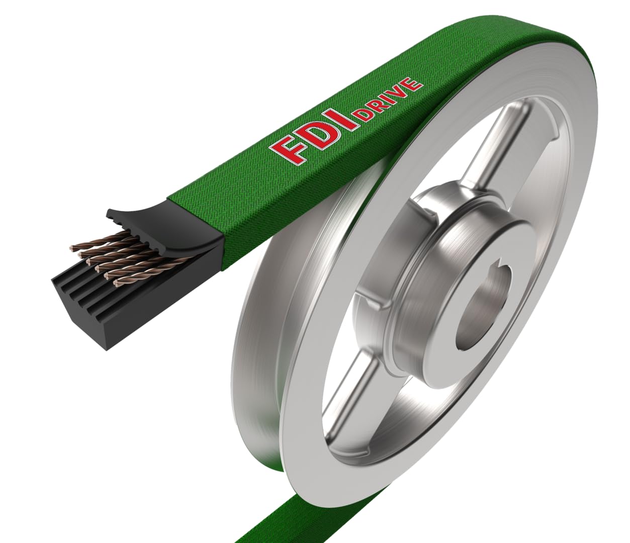 5/8 x 122.0" Wrapped V-Belt, Compatible with Hustler 601969. Compatible with Kubota K5559-36710, 70725-34710, Compatible with Rotary Cross # 10459