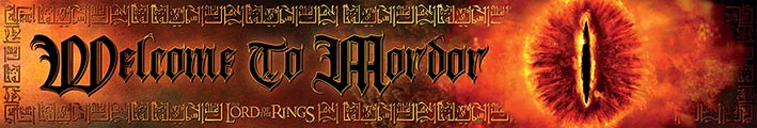 Pyramid International Lord of the Rings Wooden Sign (Welcome to Mordor), 13cm x 80cm – Official Merchandise