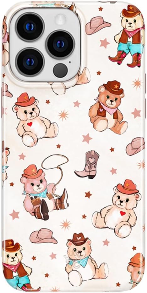 VELVET CAVIAR for iPhone 13 Pro Case Western - Compatible with MagSafe - 10ft Drop Tested - Cowboy Teddy Bear