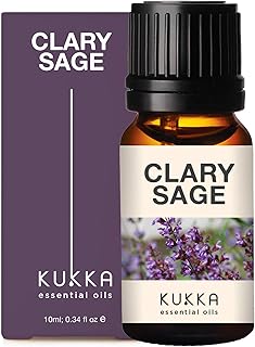 Kukka Clary Sage Essential Oil - Pure & Natural Clary Sage Oil for Diffuser Aromatherapy, Bath Bombs, Soaps and Candles - ...