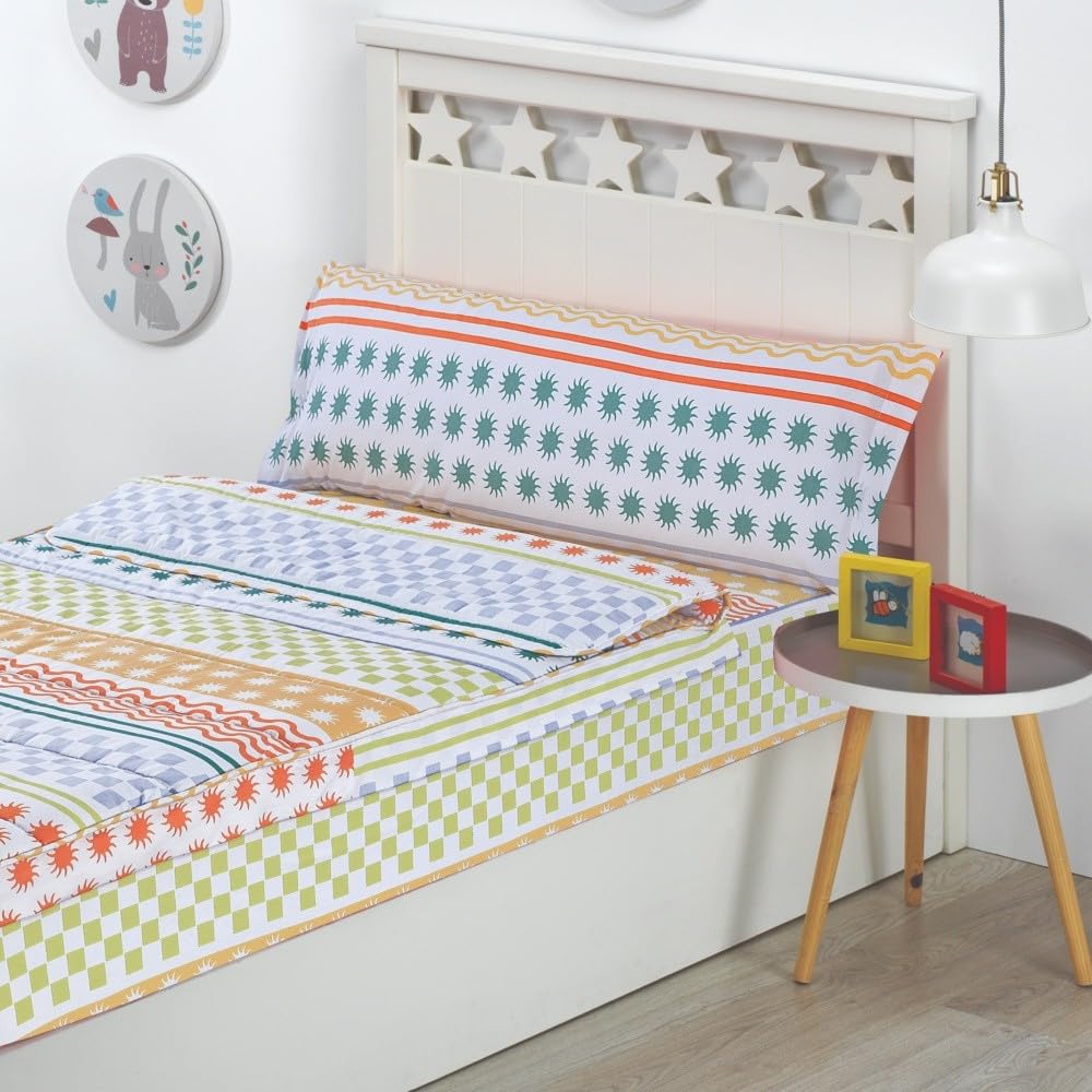 DHESTIA HOME Saco Nórdico Infantil 4 Estaciones con Cremallera Ajustable Marsella Color Único Talla Cama 90
