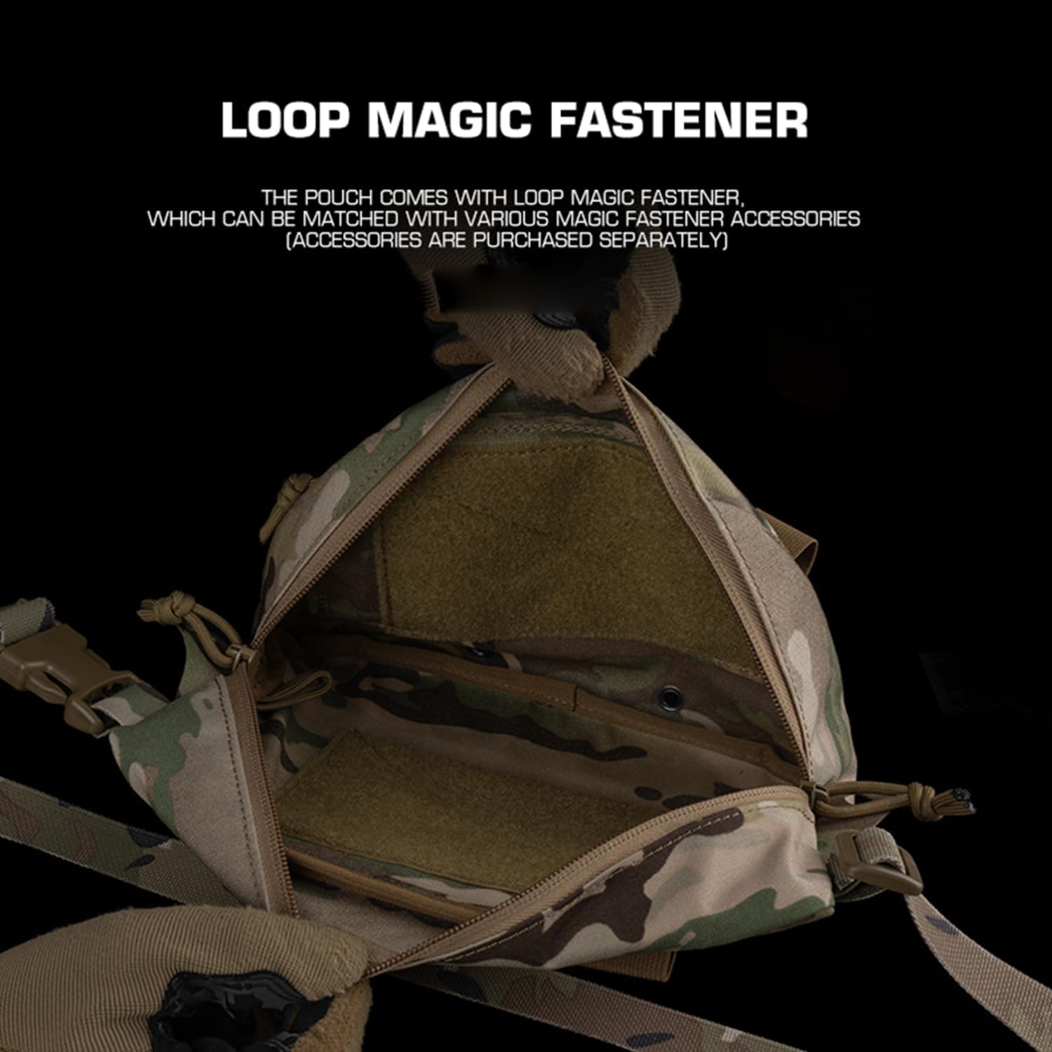 Tactical Drop Pouch Fanny Pack,Utility EDC Large Multi-Purpose Waist Bags for Tactial Vest Chest Rig