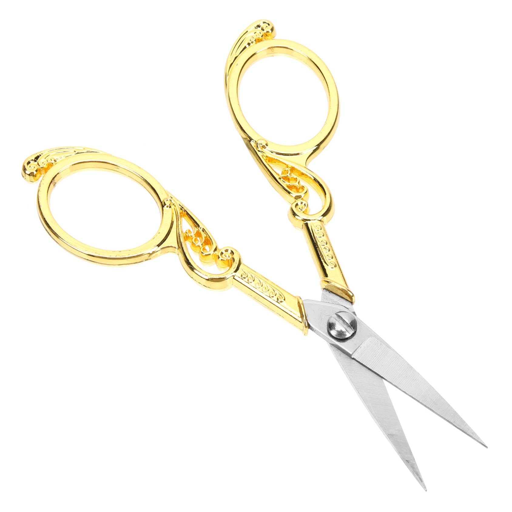 SHINEOFI 5pezzi Forbici Inossidabile Per Cucito e Ricamo Design Vintage Elegante Per Uso Domestico e Ufficio Facili Da Usare Per Tessuti e Filo