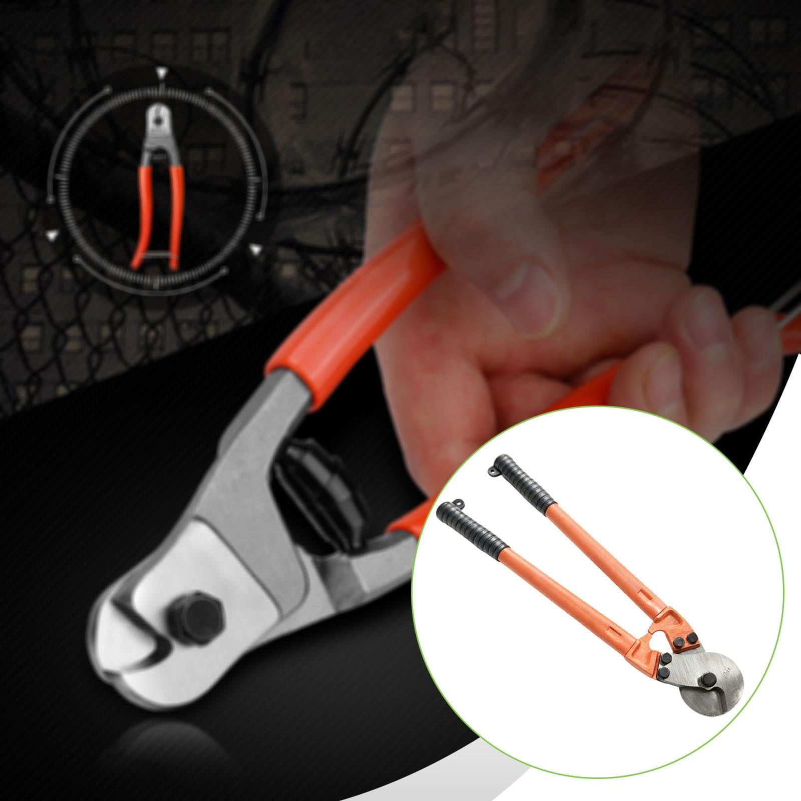 Tijeras para Cortar Cables de Acero Resistentes, Multiusos, Ahorradoras de Mano de Obra