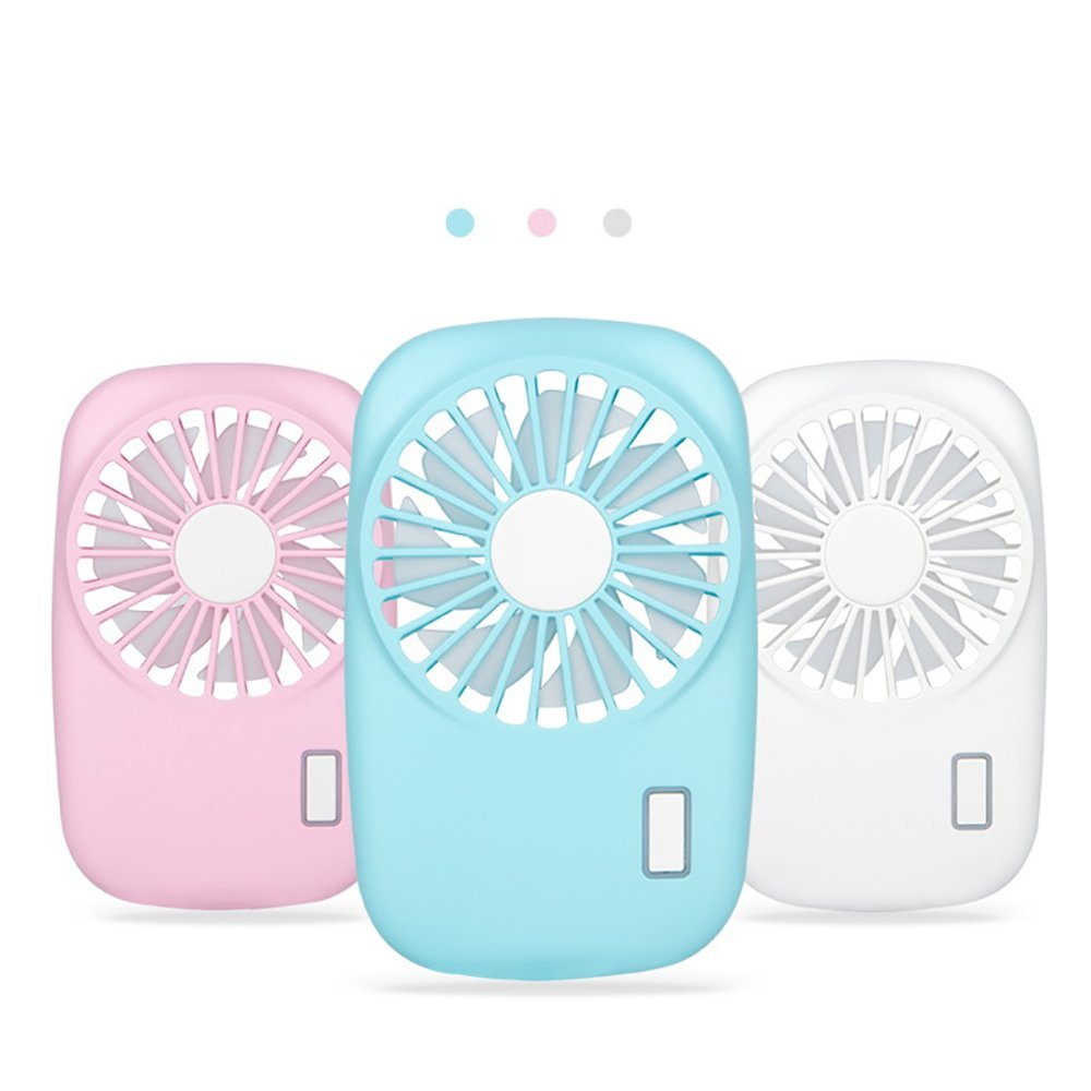YAYY Handheld Fan Mini Fan Powerful Small Personal Portable Fan Speed Adjustable USB Rechargeable Cooling for Kids Girls Woman Home Office Outdoor Travel(blue)