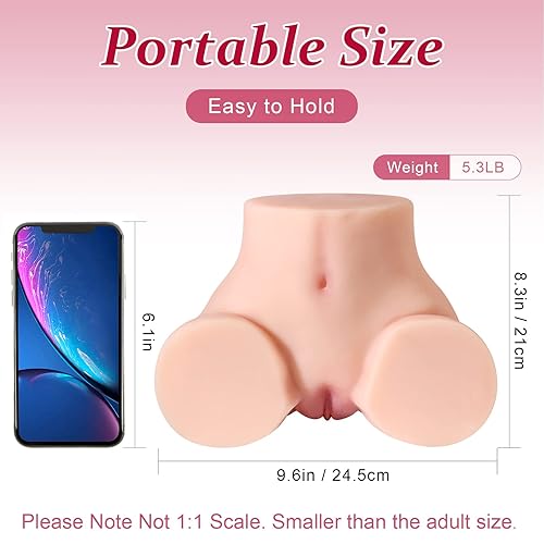 SEX DOLL CENTER 5.3 LB Torso Butt Sex Dolls for Men Masturbation, Torso  Sexdolls Male Masturbator Realistic Adult Butt Pocket Pussy Ass Mini Female Torso  Sex Toy for Men Vagina Anal Sex