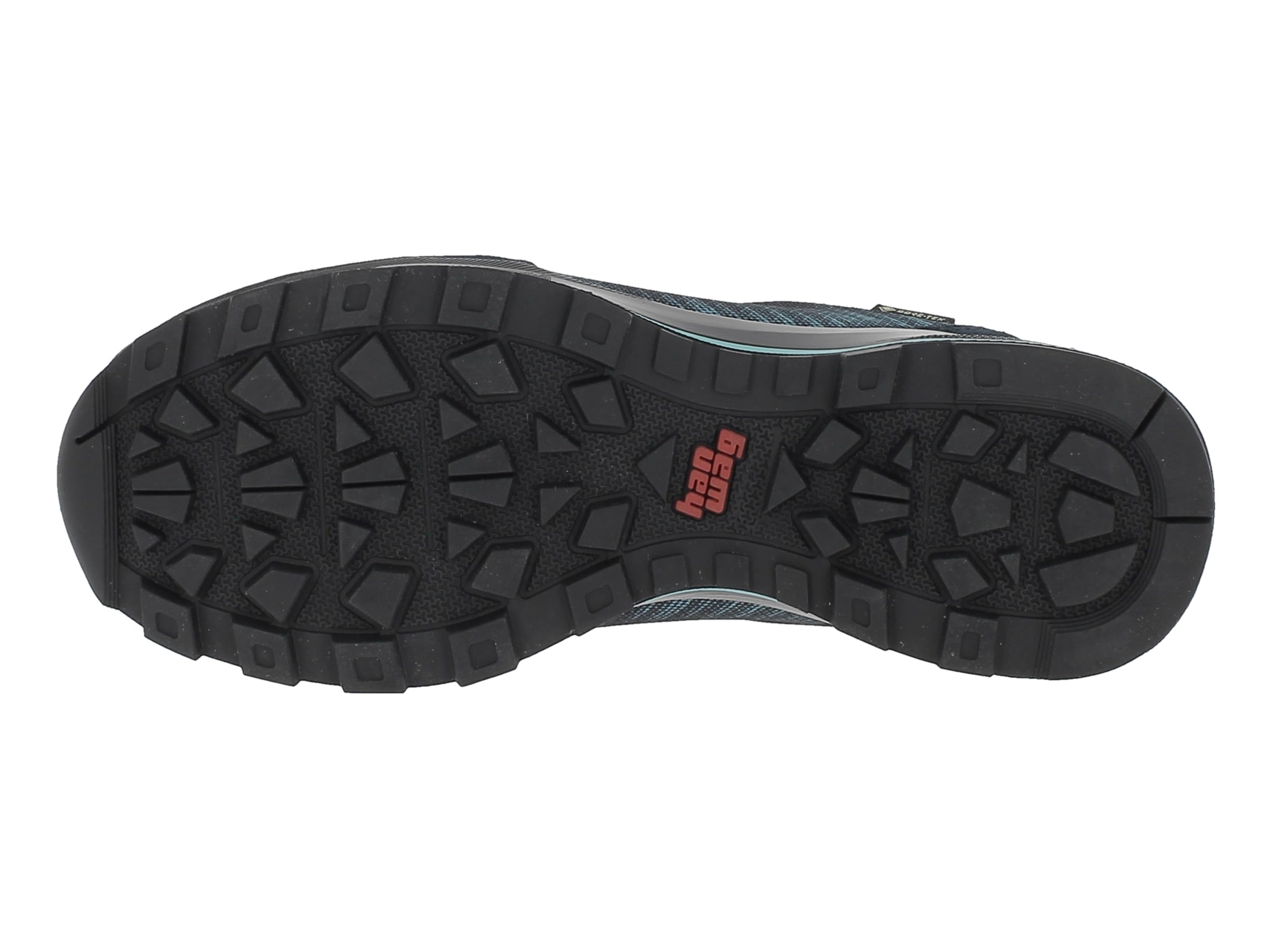Hanwag Klarsby Low Bunion Lady GTX wasserdichte und breite Damen Wanderhalbschuhe speziell für Hallux Füße geeignet Navy/Sky EU 37,5