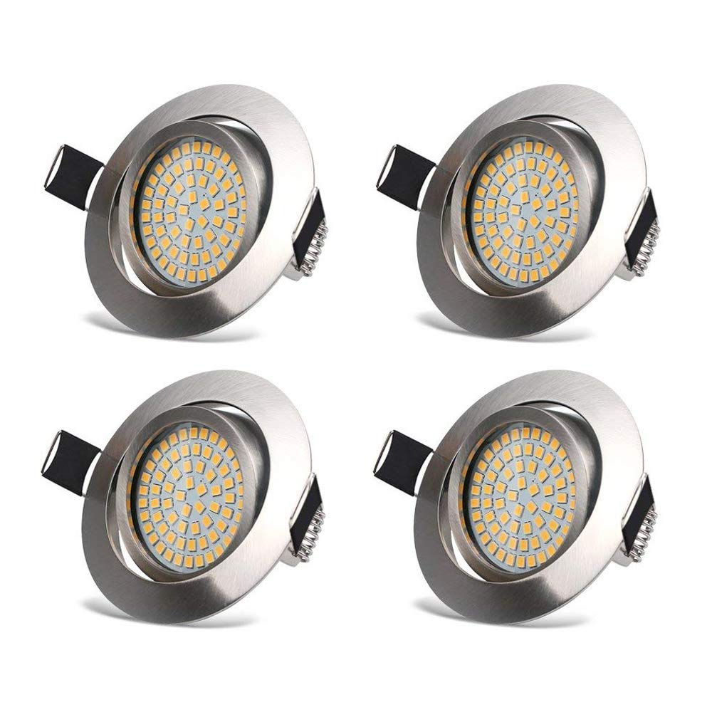 6x Gu10 Led Recessed Ceiling Lights Bojim Adjustable Downlights