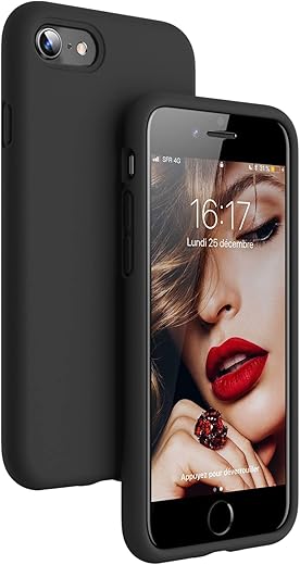 Dl3 Mobilak Compatible with iPhone 7/8, iPhone SE 2022, SE 2020, Case, Liquid Silicone Case, Full Body Protective Cover, Shockproof,...