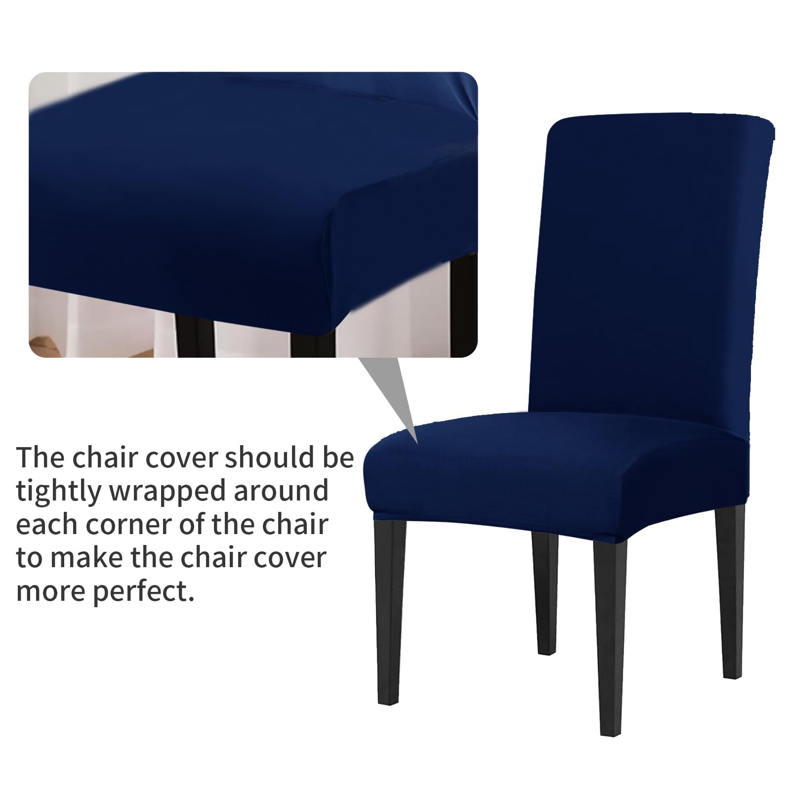 LUSCHEER Dining Room Chair Covers Set of 4 - Image 3