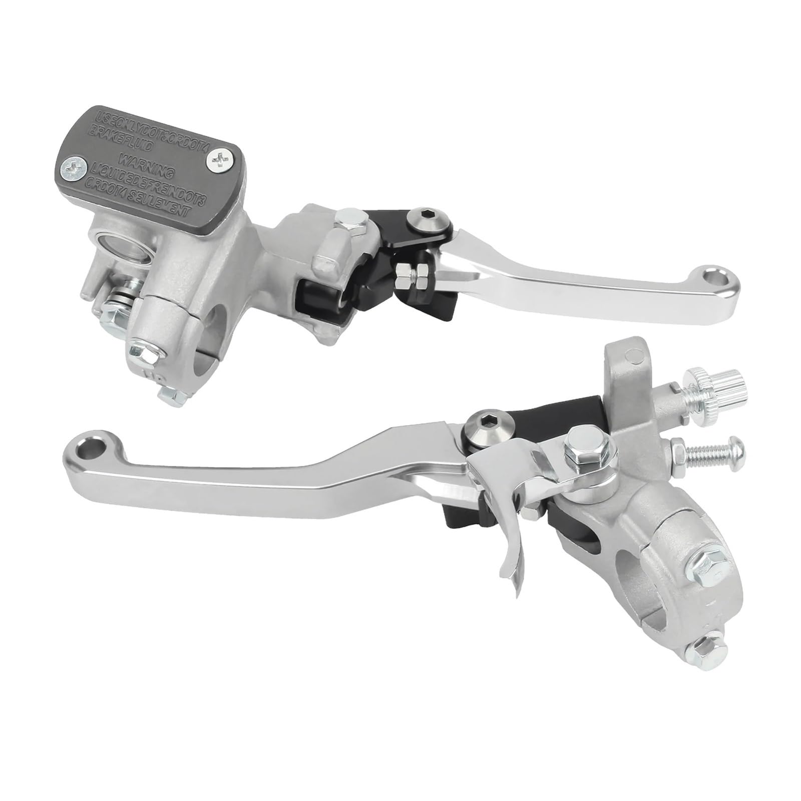 Kvswbre Silver Motorcycle Rear Brake Pump 22Mm Motorcycle Handlebar Brake Master Cylinder Pump Lever Fit For Yamaha Yz250f Yz450f(Silver)