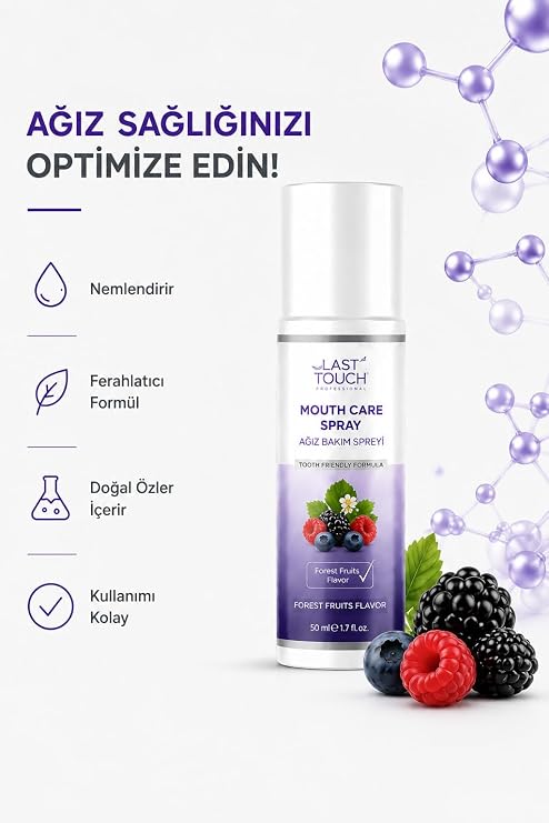 Nefes Tazeleyici, Ağız Kokusu Önleyici Sprey 50 ML (Orman Meyveleri)