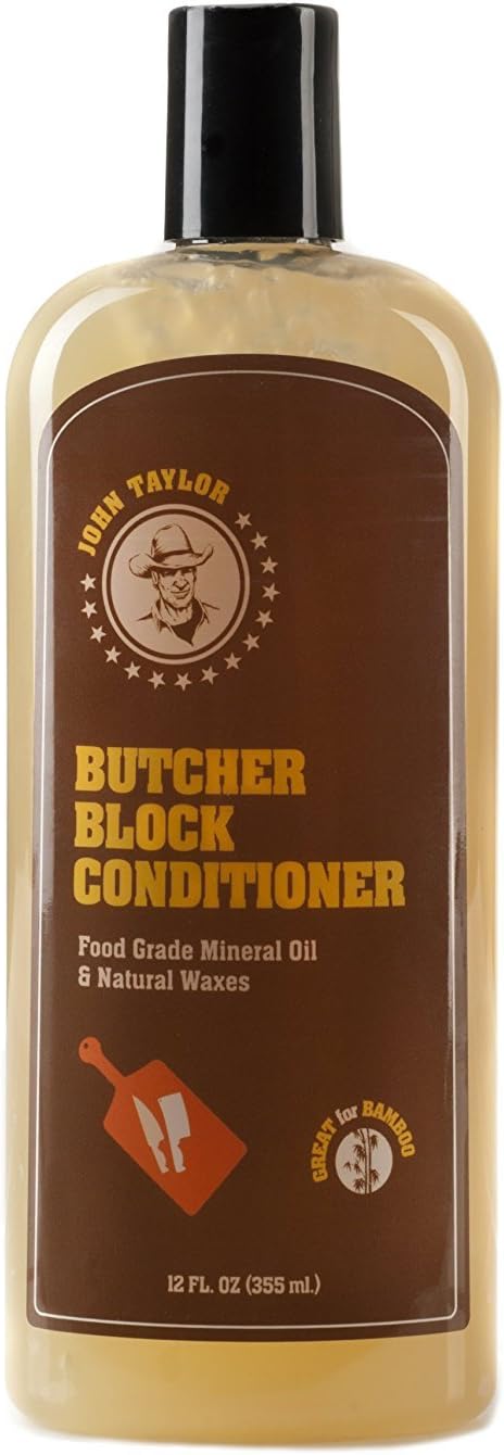 Butcher Block Conditioner Food Grade Mineral Oil and Natural Waxes, 12 fl.oz(355ml)
